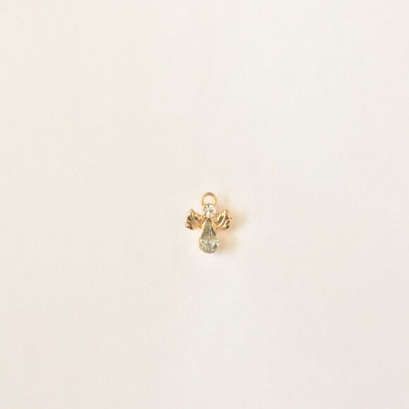 Vintage Gold & Gemstone Angel Pin - Picture 5 of 9